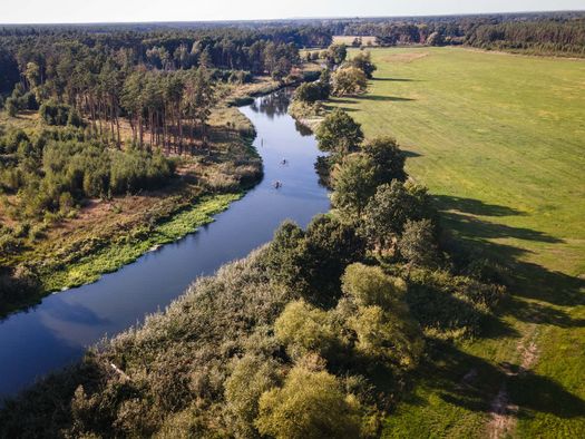 Vogelsperspektive der Müggelspree